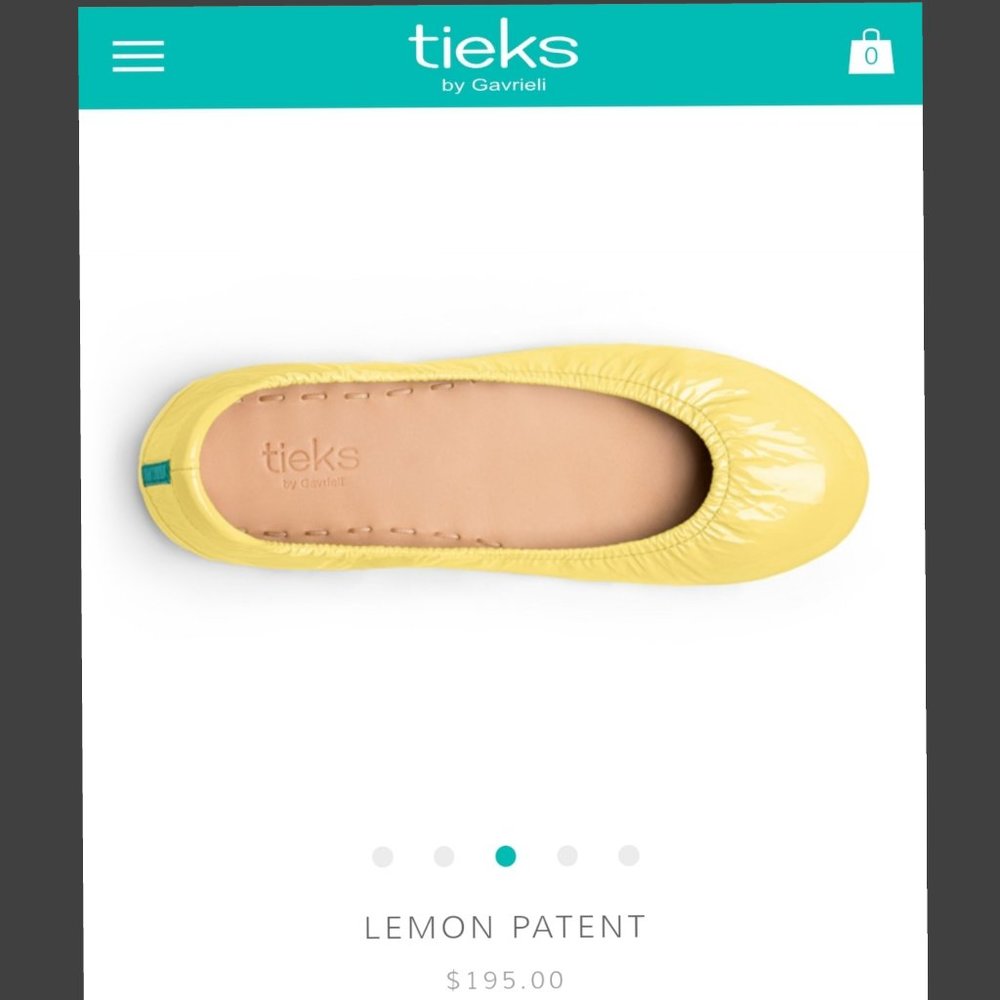 Tieks Lemon Patent size 7 - Picture 10 of 10